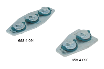 Elec. Vz. Rails T/X verbinder + schuifmoeren